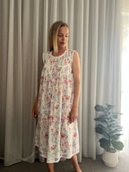Brittany in Dandelion Spray Pure Cotton Sleeveless Nightie