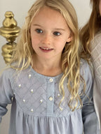 Girls Blue Long Sleeve Nightie