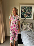 Isabella Peony Pure Cotton 3/4 Length PJs