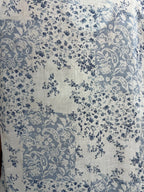 Arabella Girls blue floral patch print Pure Cotton Sleeveless Nightie