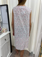 Arabella Girls miniature rose Pure Cotton Sleeveless Nightie