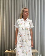 Leslie short sleeved Housecoat in native bunch