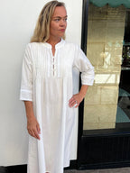 Josephine Brushed Cotton Winceyette Lace White Nightgown
