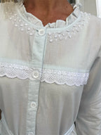 Jasmine Wincey Brushed Cotton Soft Blue Brunchcoat/Gown